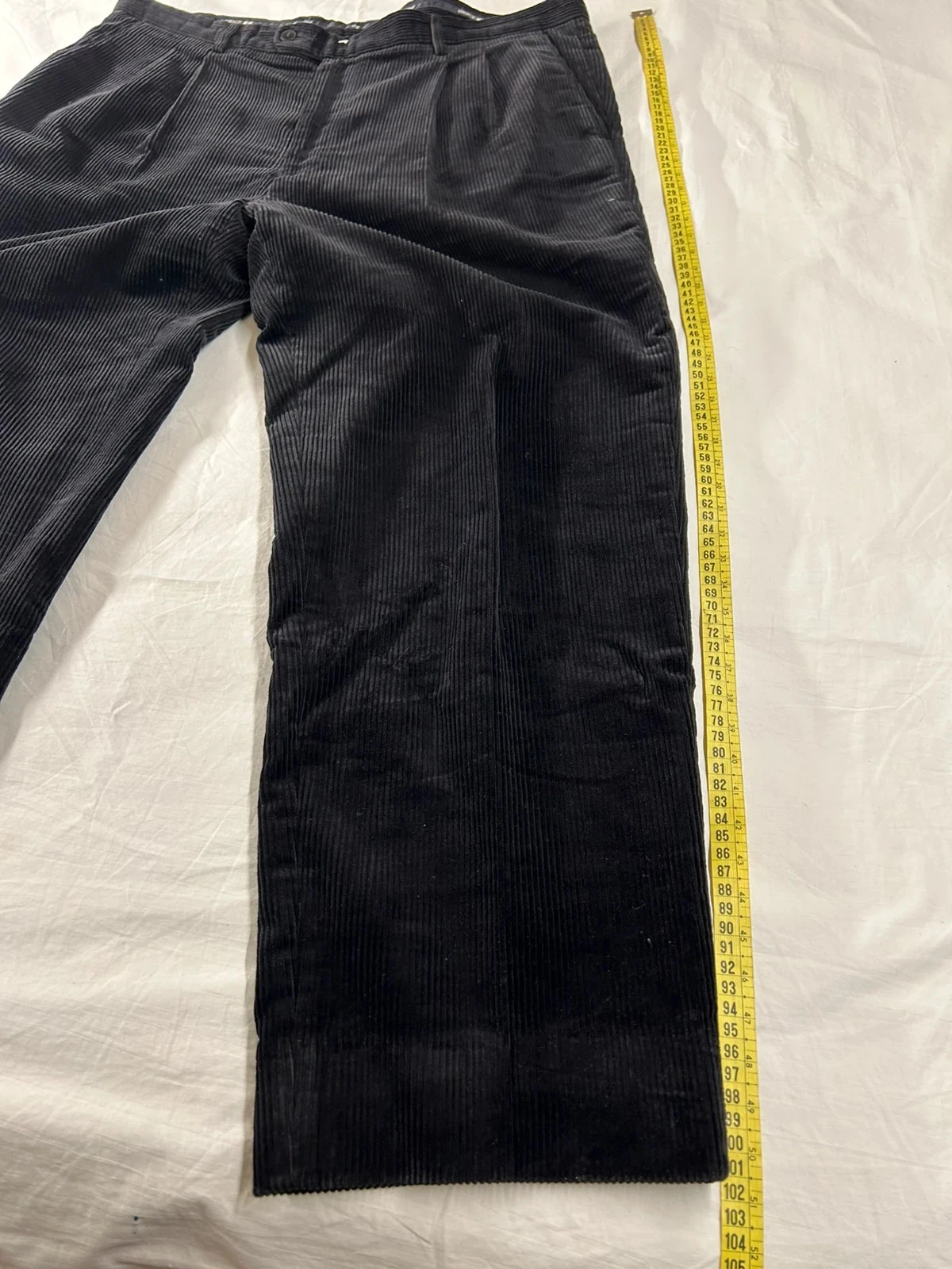 Calça de fato preta Brice estilo fim de semana em veludo costelas tamanho 50 – photo 5